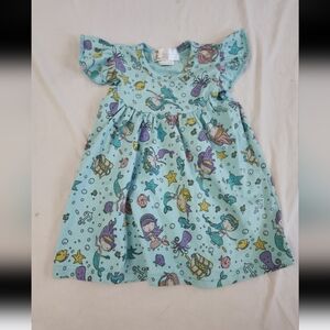 Lily girls size XXS blue mermaid dress #JL1